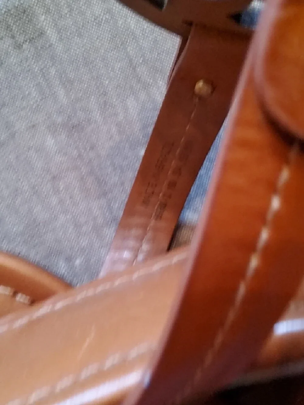 Tory Burch Brown Leather Logo Thong Sandals